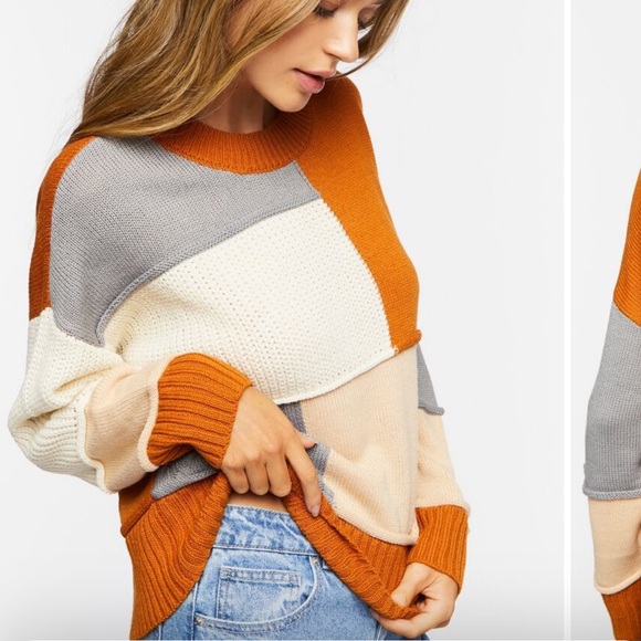 Forever 21 women’s color block sweater - Picture 2 of 4